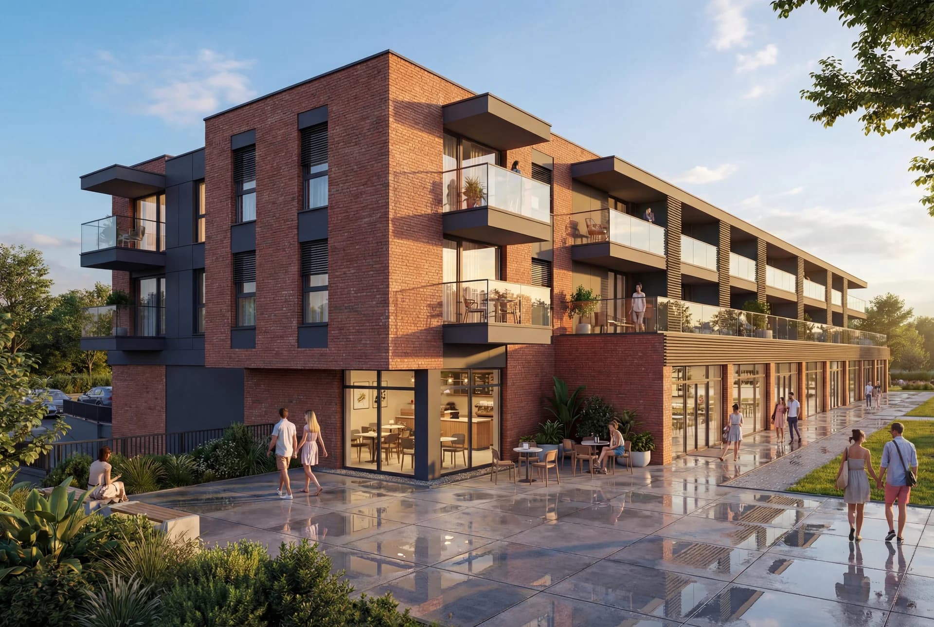 Koneser Apartments — perspektywa boczna